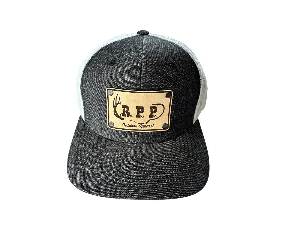 Black Denim Trucker Mesh center Image