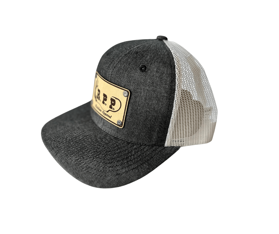 Black Denim Trucker Mesh left side image
