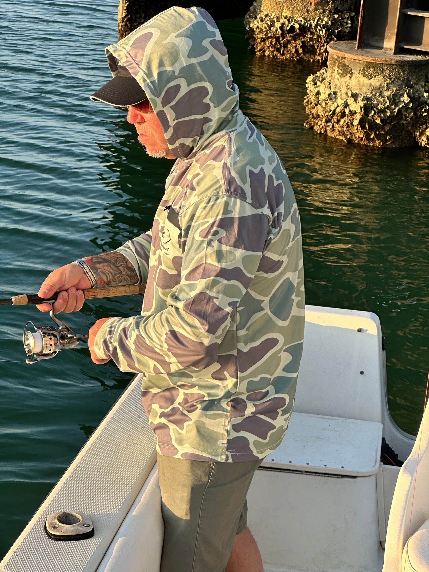 The Cool Green Camo Hoodie right side