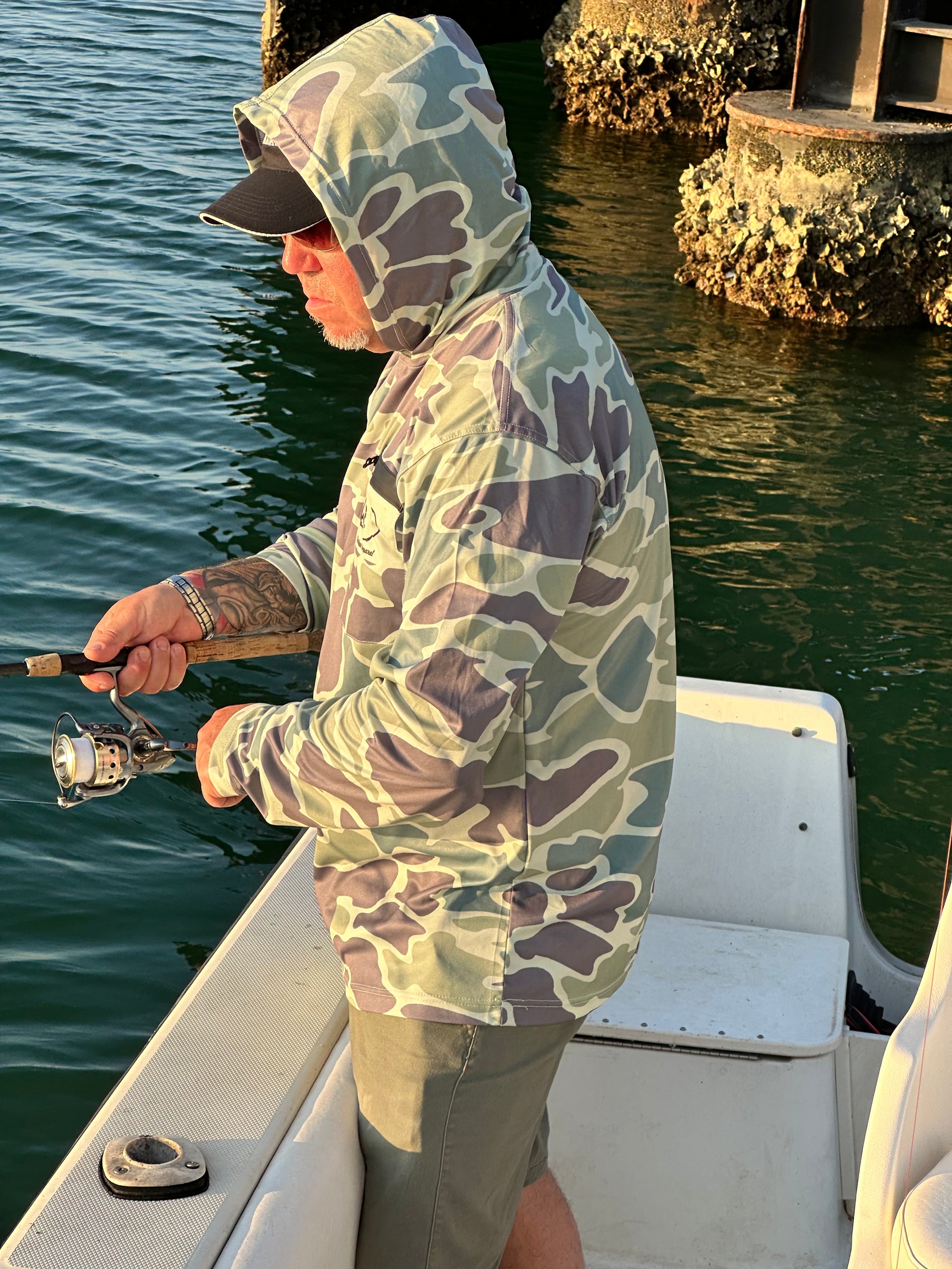 The Cool Green Camo Hoodie right side