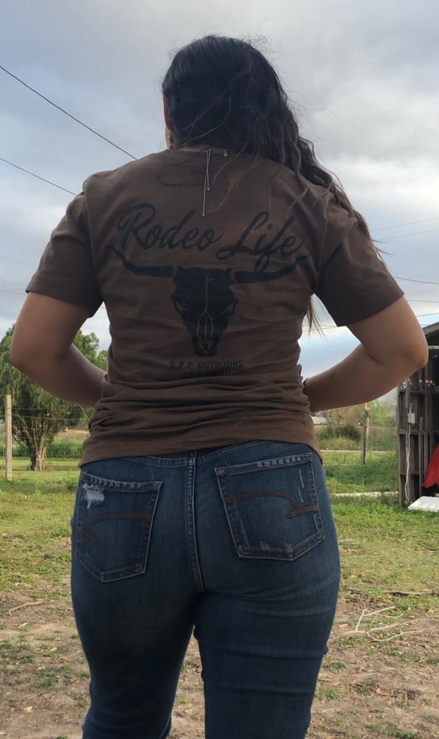 Rodeo Life Tee backside of shirt